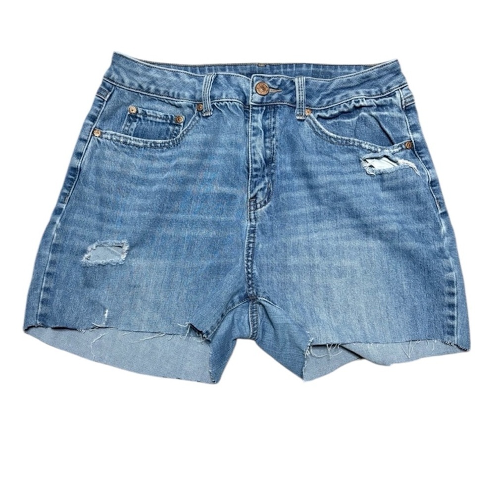 Rewash Women’s Distressed Blue Jean Shorts
